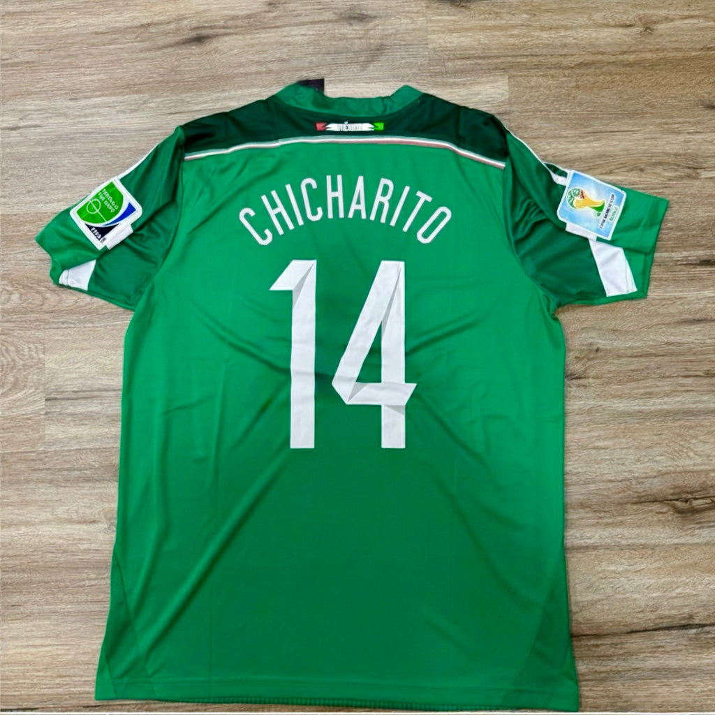 2014 Mexico Chicharito Vintage Soccer Jersey (Short Sleeve)
